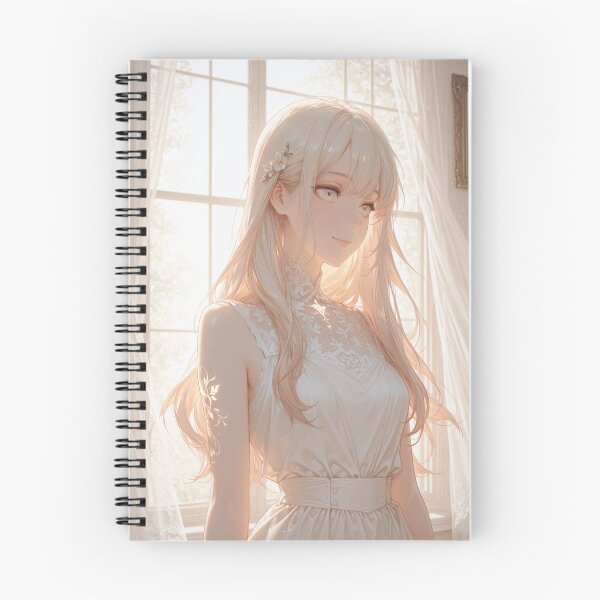 Item preview, Sonrisa con luz suave – Retrato con elegante vestido blanco designed and sold by SEIMEI2025.