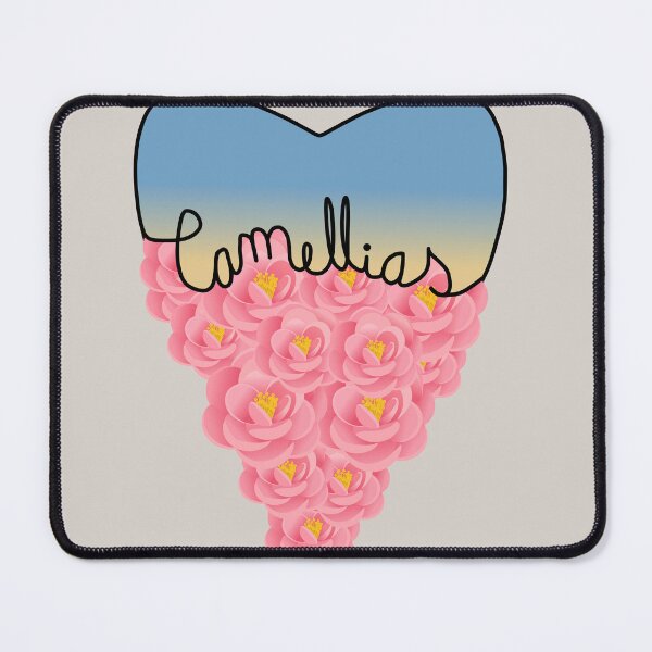 Item preview, Camellia Flower Heart,  Botanical Illustration, Romantic Nature Aesthetic designed and sold by BelievingCreate.
