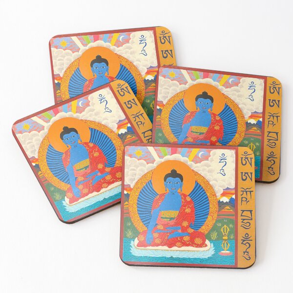 Item preview, Akshobhaya Buddha with his Mantra designed and sold by Prajna Vajrayana Art.
