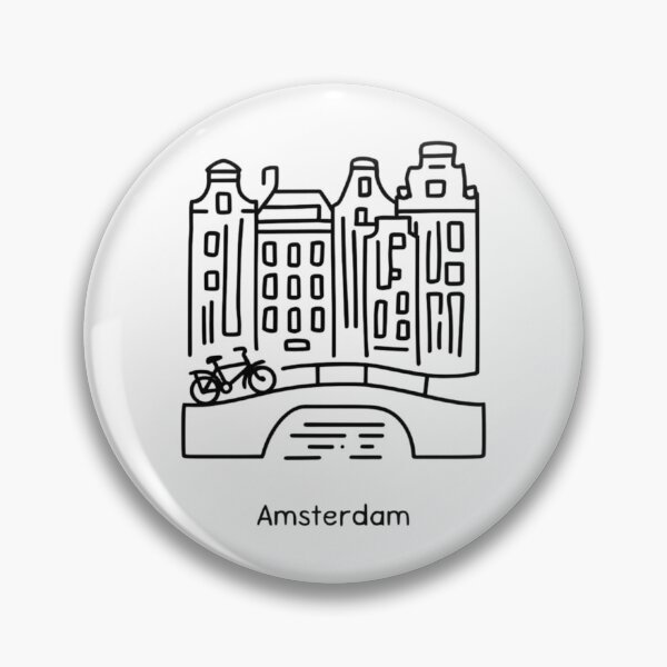 Item preview, Amsterdam mini line art designed and sold by JIGUWORLD.