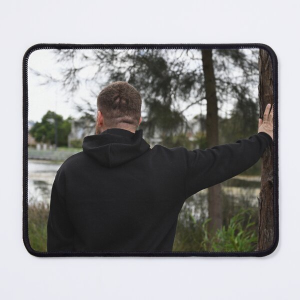 Item preview, Man looks at lake with hand on tree designed and sold by getmybookstore.