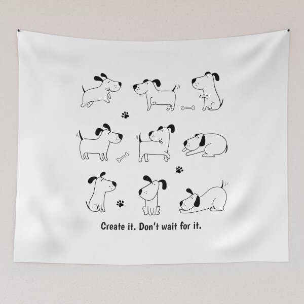 Item preview, Minimal Dog Line Art designed and sold by mcraft studio.