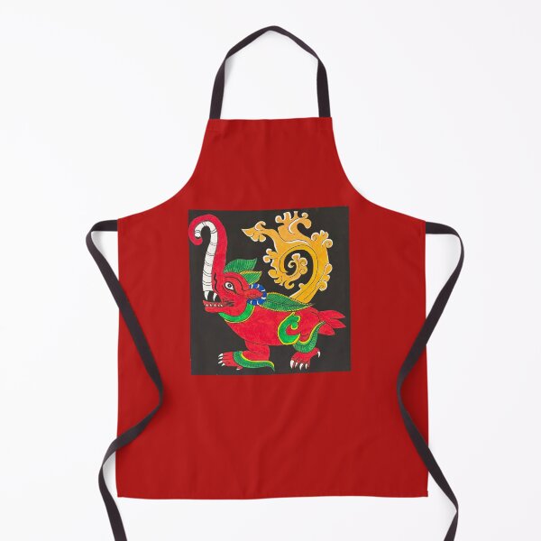 Item preview, Makara in Red designed and sold by Prajna Vajrayana Art.