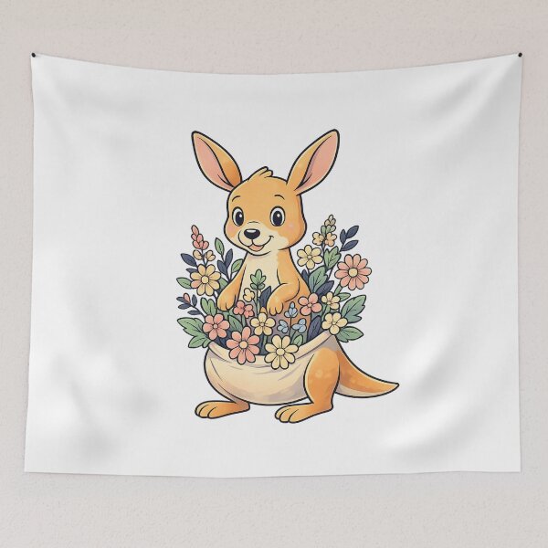 Item preview, Flower Pocket Kangaroo Essential T-Shirt designed and sold by SoftSproutstu.