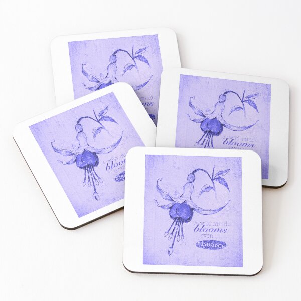 Item preview, BLOOMING DISORDER PERIWINKLE POSTER designed and sold by melyverso.