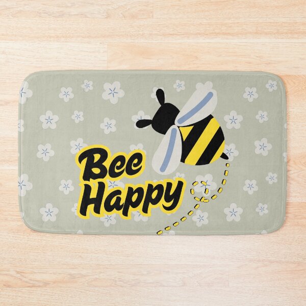 Item preview, Bee Happy | Retro Floral Bumblebee Graphic designed and sold by GalushaGraphics.