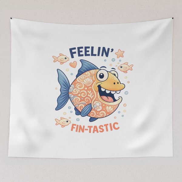 Item preview, Feelin Fin-Tastic Fish Essential T-Shirt designed and sold by SoftSproutstu.