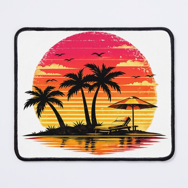Artikelvorschau, Retro-Sonnenuntergangs-Strand-Entspannungsstimmung entworfen und verkauft von ssmg80.