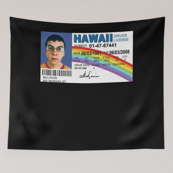 Item preview, McLovin High Quality Classic And sticker Hawaii designed and sold by anasatofe.