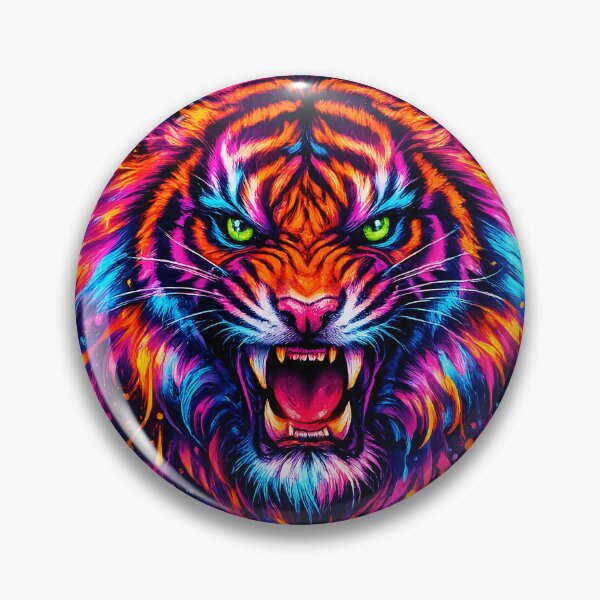 Item preview, Psychedelic Neon Tiger designed and sold by Cairofe.