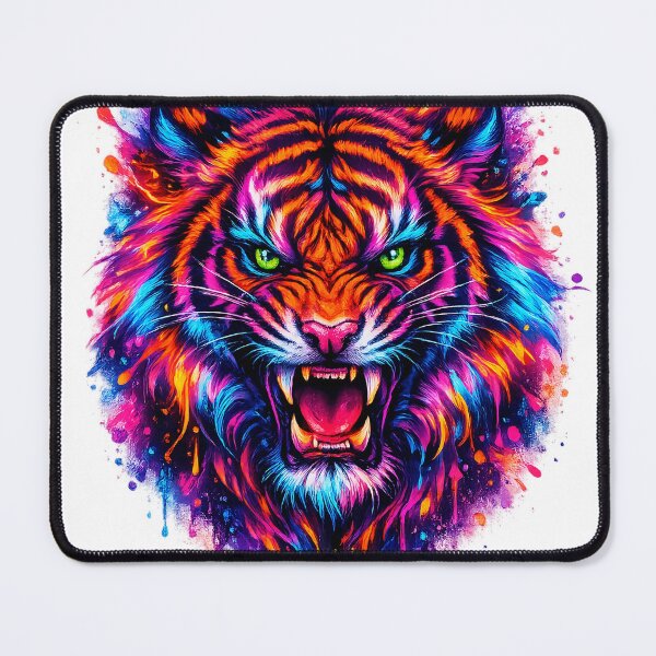Item preview, Psychedelic Neon Tiger designed and sold by Cairofe.