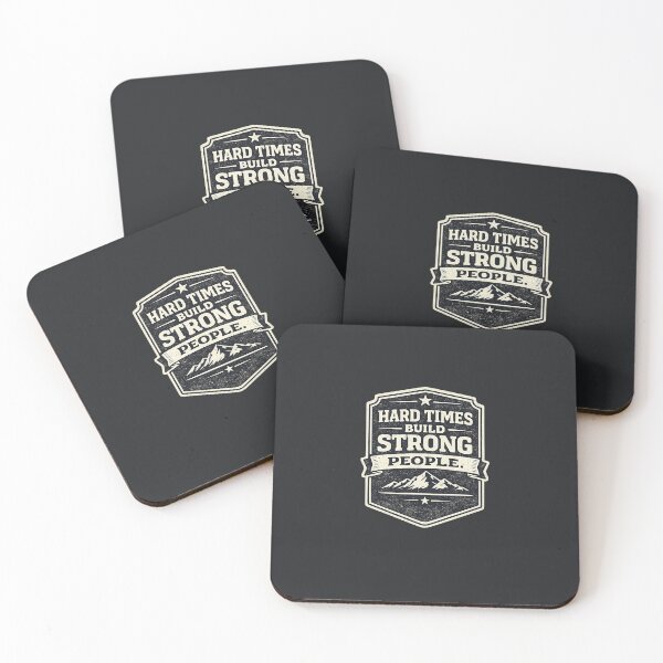 Item preview, Hard Times Build Strong People - Motivational Mindset Gift designed and sold by 757Prints.