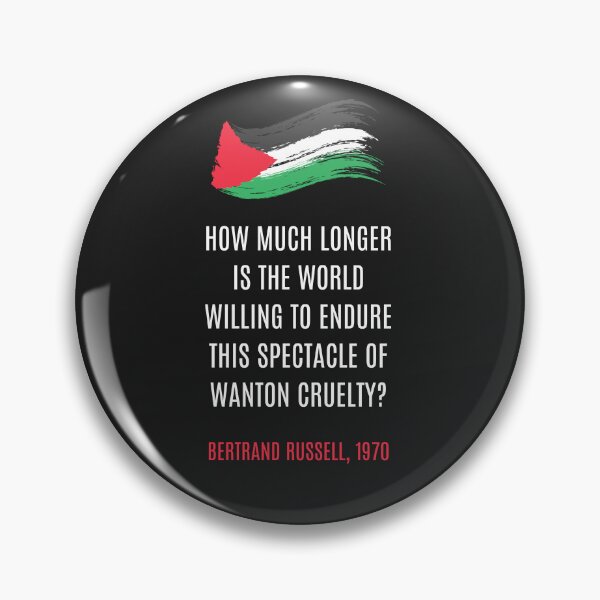 Item preview, Bertrand Russell 1970 Palestine Wanton Cruelty Quote designed and sold by cuttothechase09.