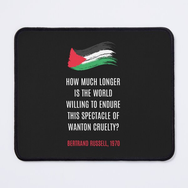 Item preview, Bertrand Russell 1970 Palestine Wanton Cruelty Quote designed and sold by cuttothechase09.