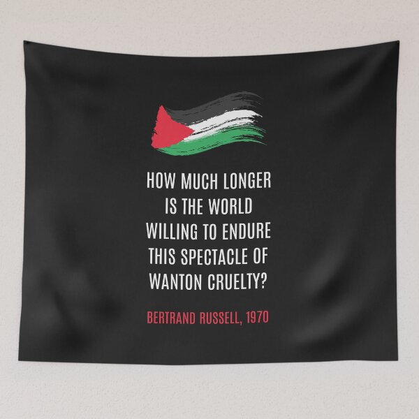 Item preview, Bertrand Russell 1970 Palestine Wanton Cruelty Quote designed and sold by cuttothechase09.