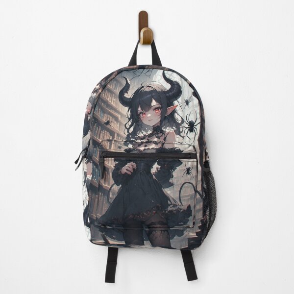 Item preview, Demon and spiders in a library designed and sold by ArtsJulian.