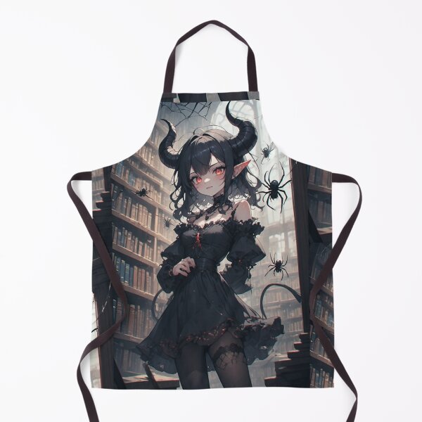 Item preview, Demon and spiders in a library designed and sold by ArtsJulian.