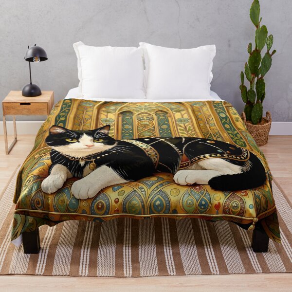 Item preview, Klimt Cat in Art Nouveau Room designed and sold by Vicky Brago-Mitchell®.