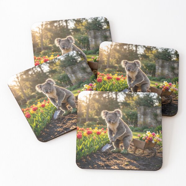 Artikelvorschau, Holländischer Koala pflegt seinen Tulpengarten entworfen und verkauft von Tridentulus.
