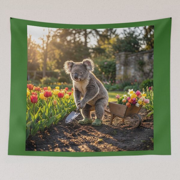 Item preview, Dutch Koala Tends His Tulip Garden designed and sold by Tridentulus.