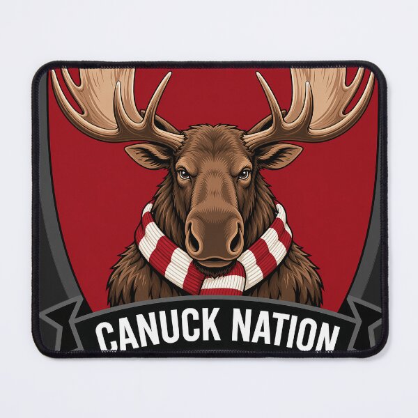 Item preview, “Canuck Nation Moose Crest – Bold Canadian Pride Shield Design” designed and sold by rygenr8.