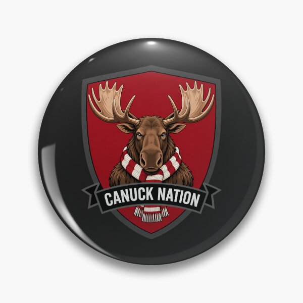 Item preview, “Canuck Nation Moose Crest – Bold Canadian Pride Shield Design” designed and sold by rygenr8.