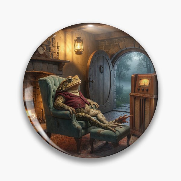 Item preview, Fireside Toad Listens to the Radio designed and sold by Tridentulus.