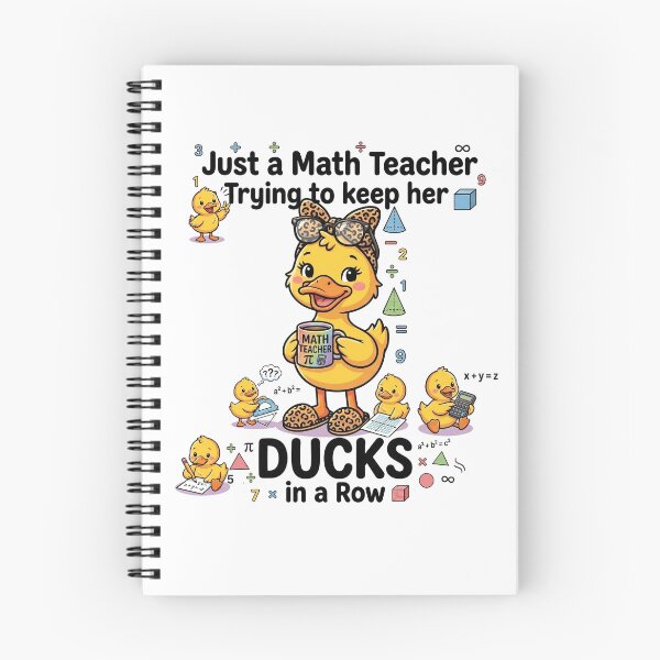 Item preview, Just a Math Teacher Trying to Keep Her Ducks in a Row designed and sold by Winarrts.