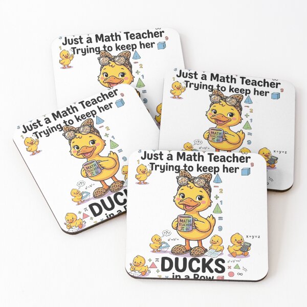 Item preview, Just a Math Teacher Trying to Keep Her Ducks in a Row designed and sold by Winarrts.