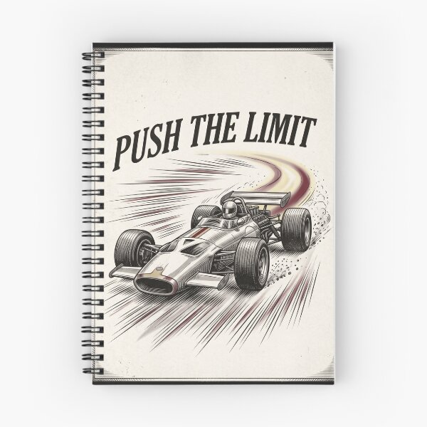 Item preview, Vintage Racing Motivation Push Limit T-Shirt designed and sold by MaynyStudio.