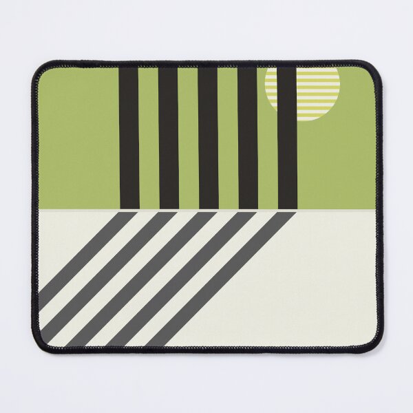 Item preview, The Projection - Sage Green and Charcoal Minimalist Geometric designed and sold by artdocaj.