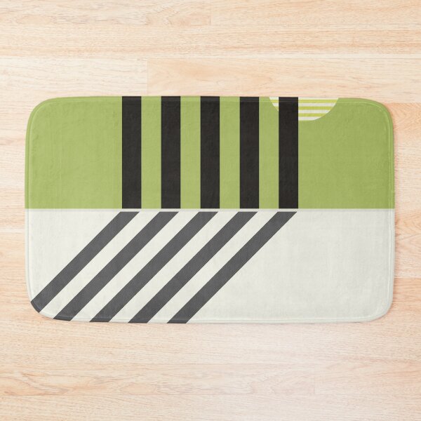 Item preview, The Projection - Sage Green and Charcoal Minimalist Geometric designed and sold by artdocaj.