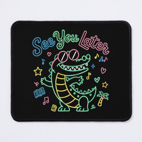 Item preview, See You Later Alligator Cute Neon Crocodile Pun designed and sold by haitrieuic96.