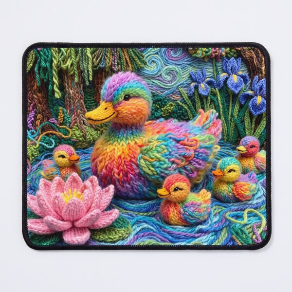 Item preview, Colorful Yarn Duck and Ducklings designed and sold by Tridentulus.