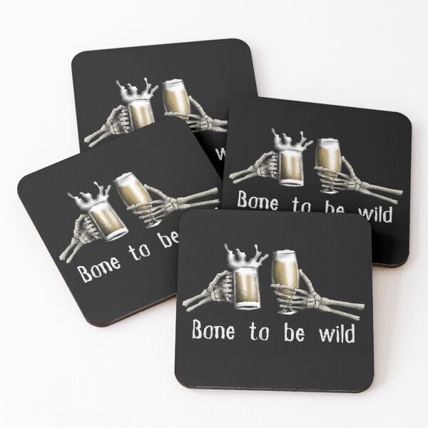 Item preview, Bone to be Wild Skeleton Cheers | Funny Beer Drinker Halloween ? designed and sold by GalushaGraphics.