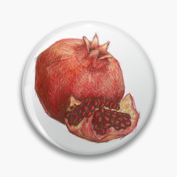 Item preview, Pomegranate fruit Sketch | Rough Colour Experimenting designed and sold by StrangeAndBeige.