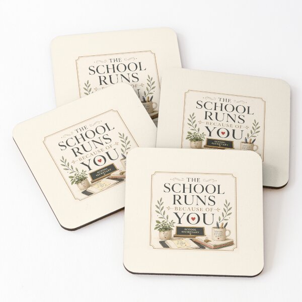 Item preview, The School Runs Because of You – School Secretary Appreciation Gift designed and sold by Novel Works Studio.