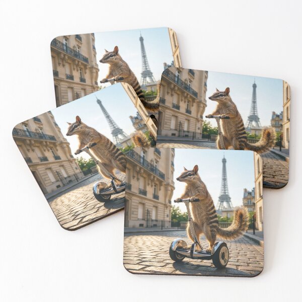 Item preview, Numbat Rides His Segway in Paris designed and sold by Tridentulus.