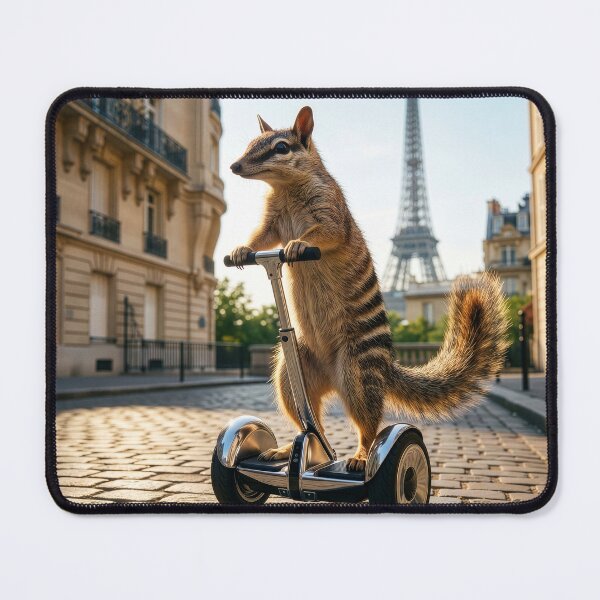 Item preview, Numbat Rides His Segway in Paris designed and sold by Tridentulus.