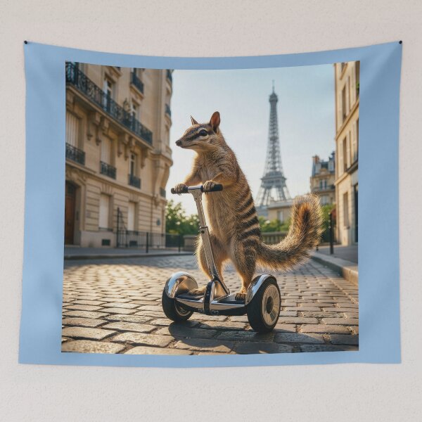 Item preview, Numbat Rides His Segway in Paris designed and sold by Tridentulus.