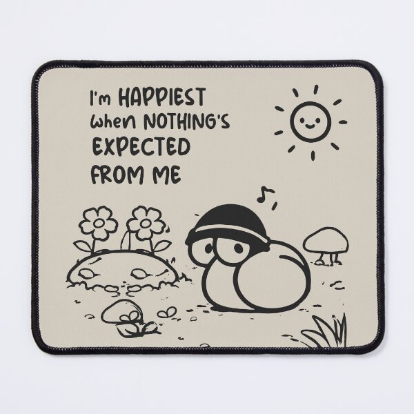 Item preview, No Expectations, No Pressure - Cute Introvert Snail designed and sold by snewen.