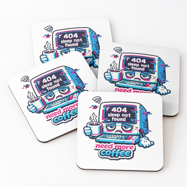 Item preview, "404 Sleep Not Found" | Retro Tech & Exhausted Coder Aesthetic designed and sold by Naviora.