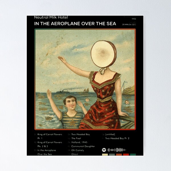 Item preview, Neutral Milk Hotel In the Aeroplane Over the Sea Tracklist Album  designed and sold by Nad-Had.