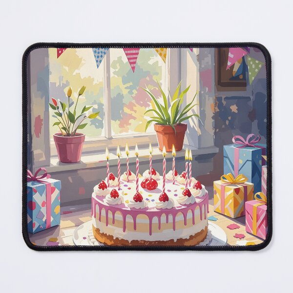 Item preview, Happy Birthday Card - Birthday cake Card designed and sold by Wiss2Arts.