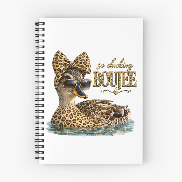 Item preview, So Ducking Boujee Mallard Duck Leopard Bow Funny Glam Duck Graphic designed and sold by Dana  Burke.
