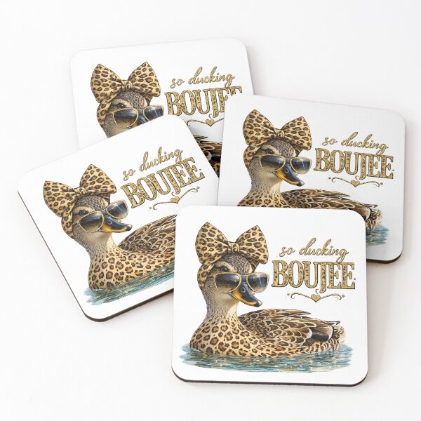 Item preview, So Ducking Boujee Mallard Duck Leopard Bow Funny Glam Duck Graphic designed and sold by Dana  Burke.