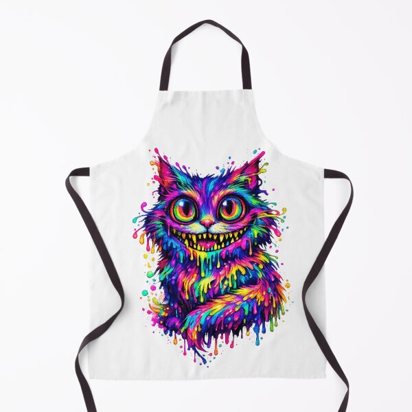 Item preview, Neon Dream Cat – Psychedelic Trippy Fantasy Feline designed and sold by Cairofe.