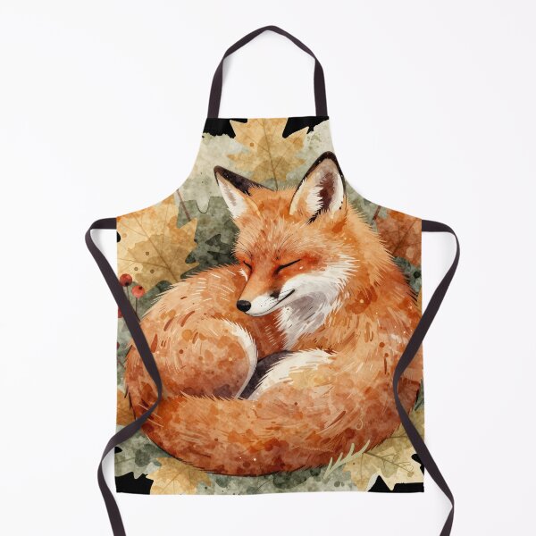 Item preview, Autumn Fox Watercolour — Cottagecore Art Print designed and sold by sooperstore.