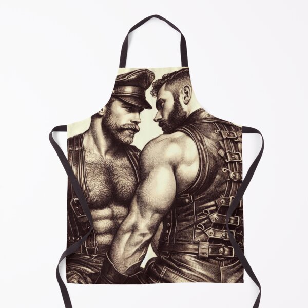Item preview, Leather Bar Gay Bear Cruises Tom of Finland Leather Man Tribute Gay Art designed and sold by ItsAKinkThing.