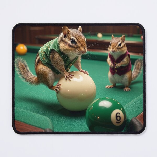 Item preview, Chipmunks Play Pool designed and sold by Tridentulus.